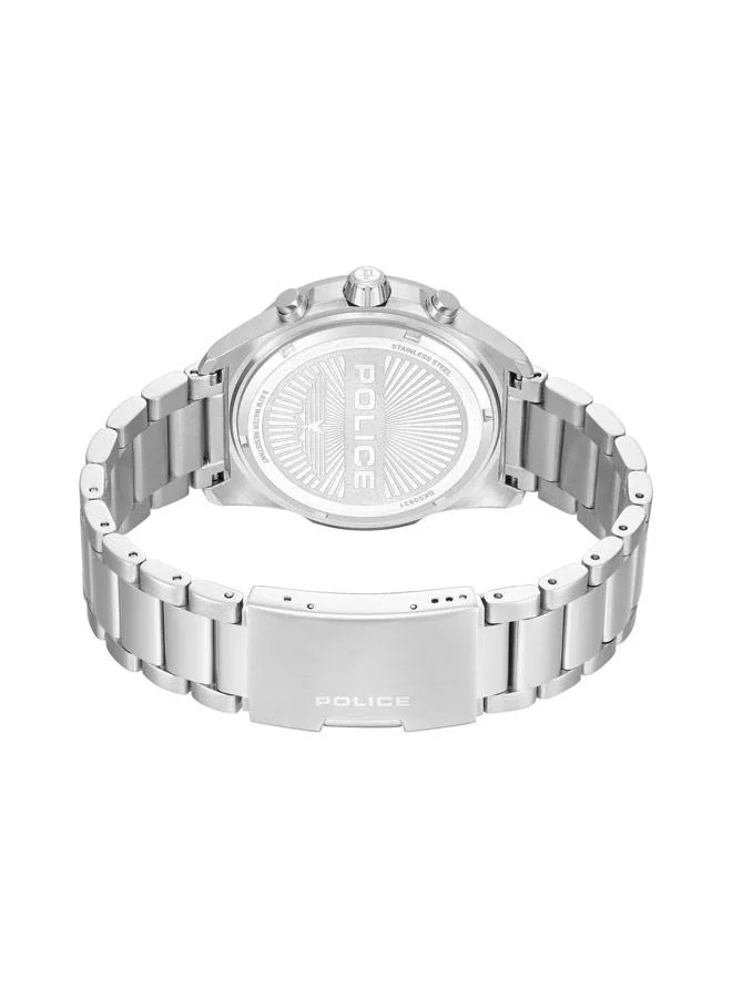 Police Blue Men's Moonstrike Blue Dial Stainless Steel Bracelet Chronograph Watch for Men, 43mm for Men | Best Price UAE